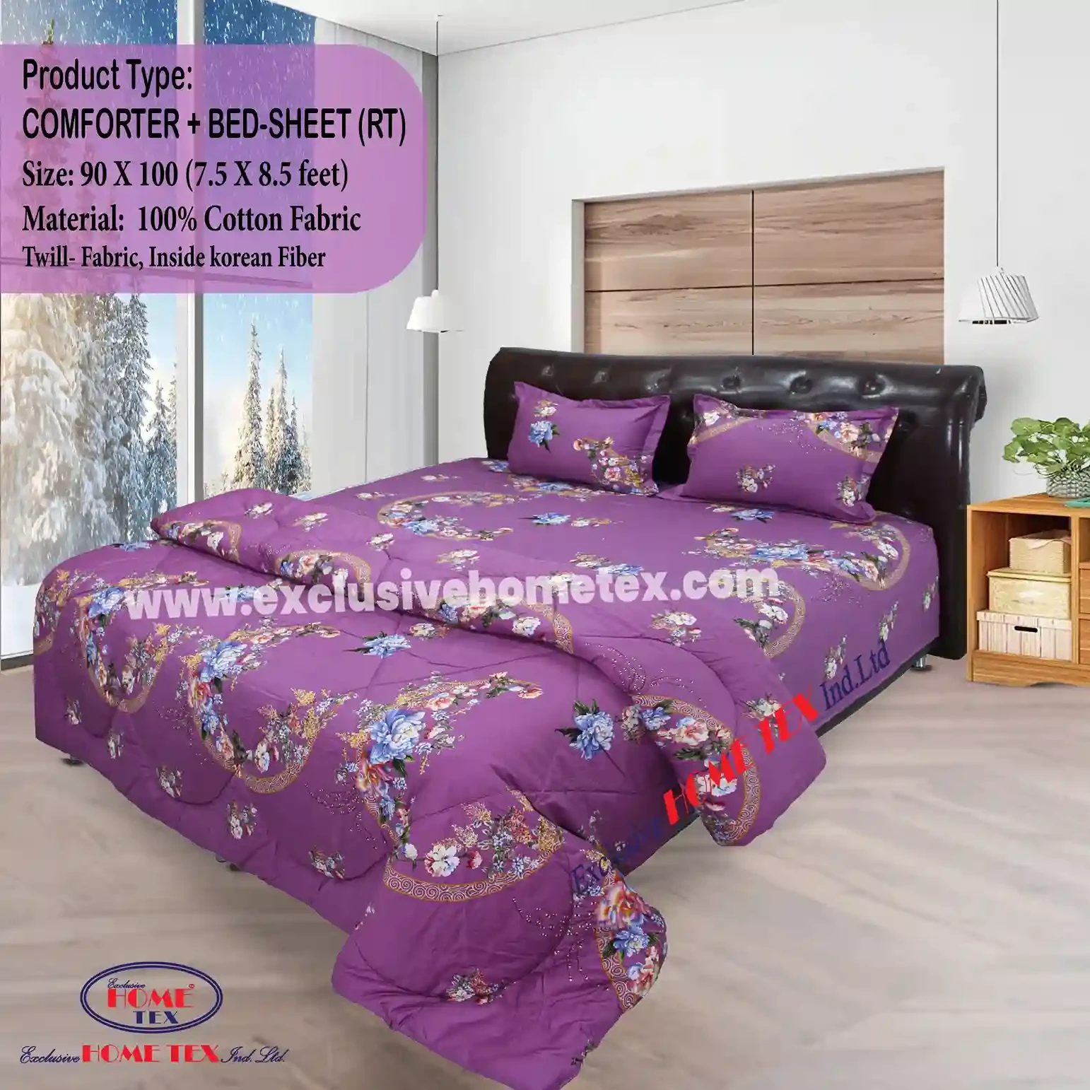 Twill Fabric Comforter + Bedsheet (RT)