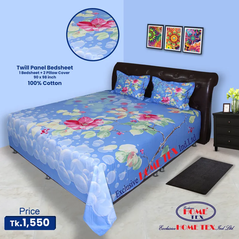 Twill-Panel Fabric Bedsheet (RTP)