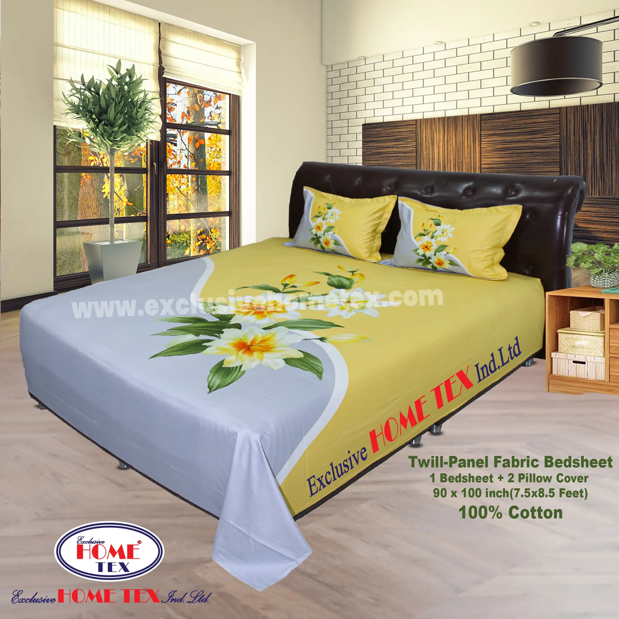 Twill-Panel Fabric Bedsheet (RTP)