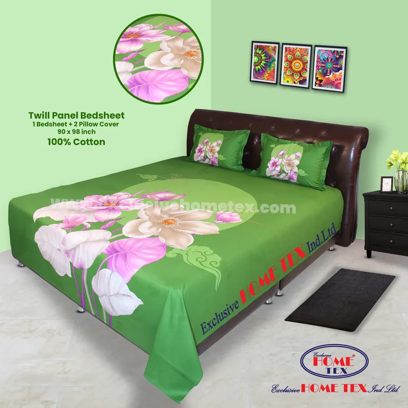 Twill-Panel Fabric Bedsheet (RTP)