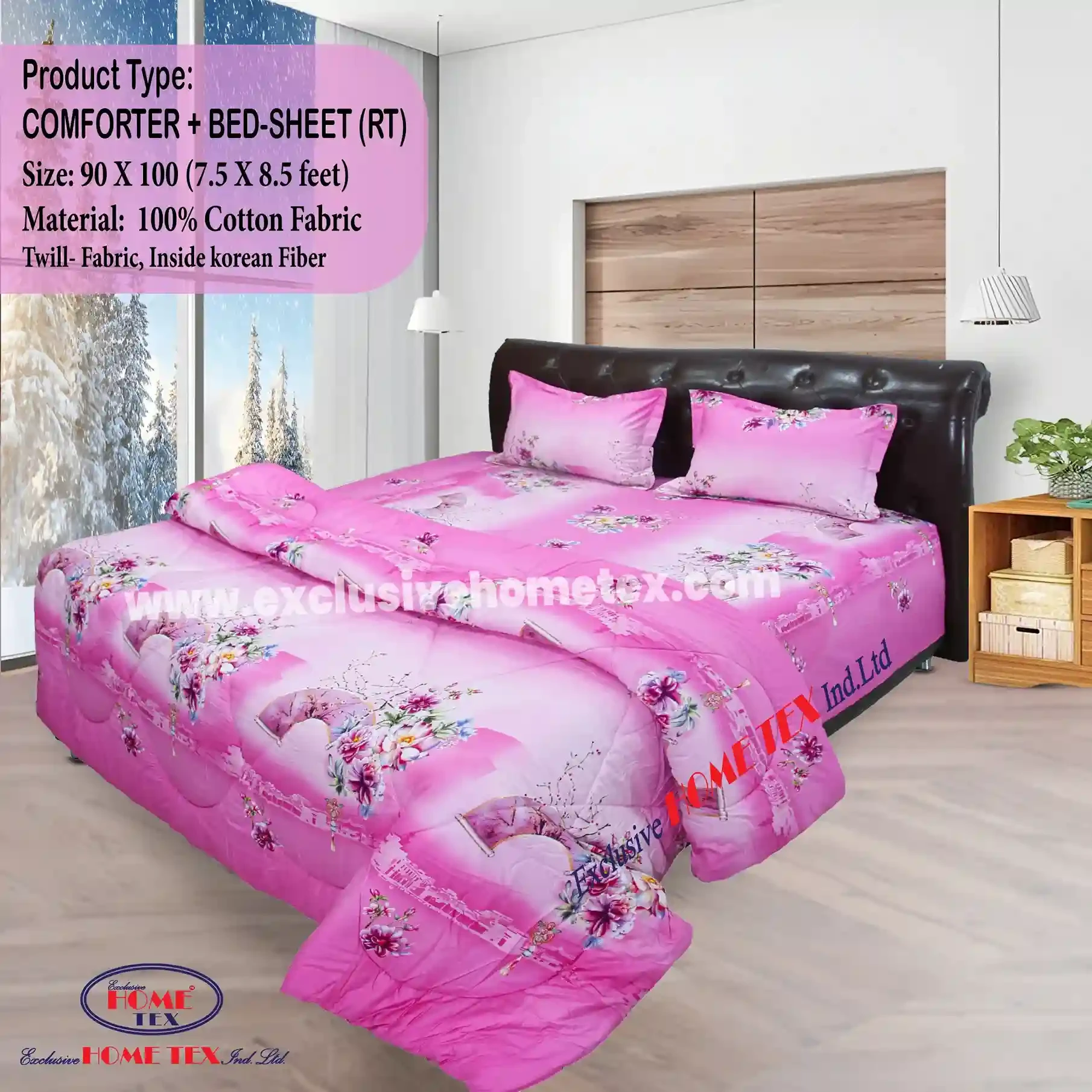 Twill Fabric Comforter + Bedsheet (RT)