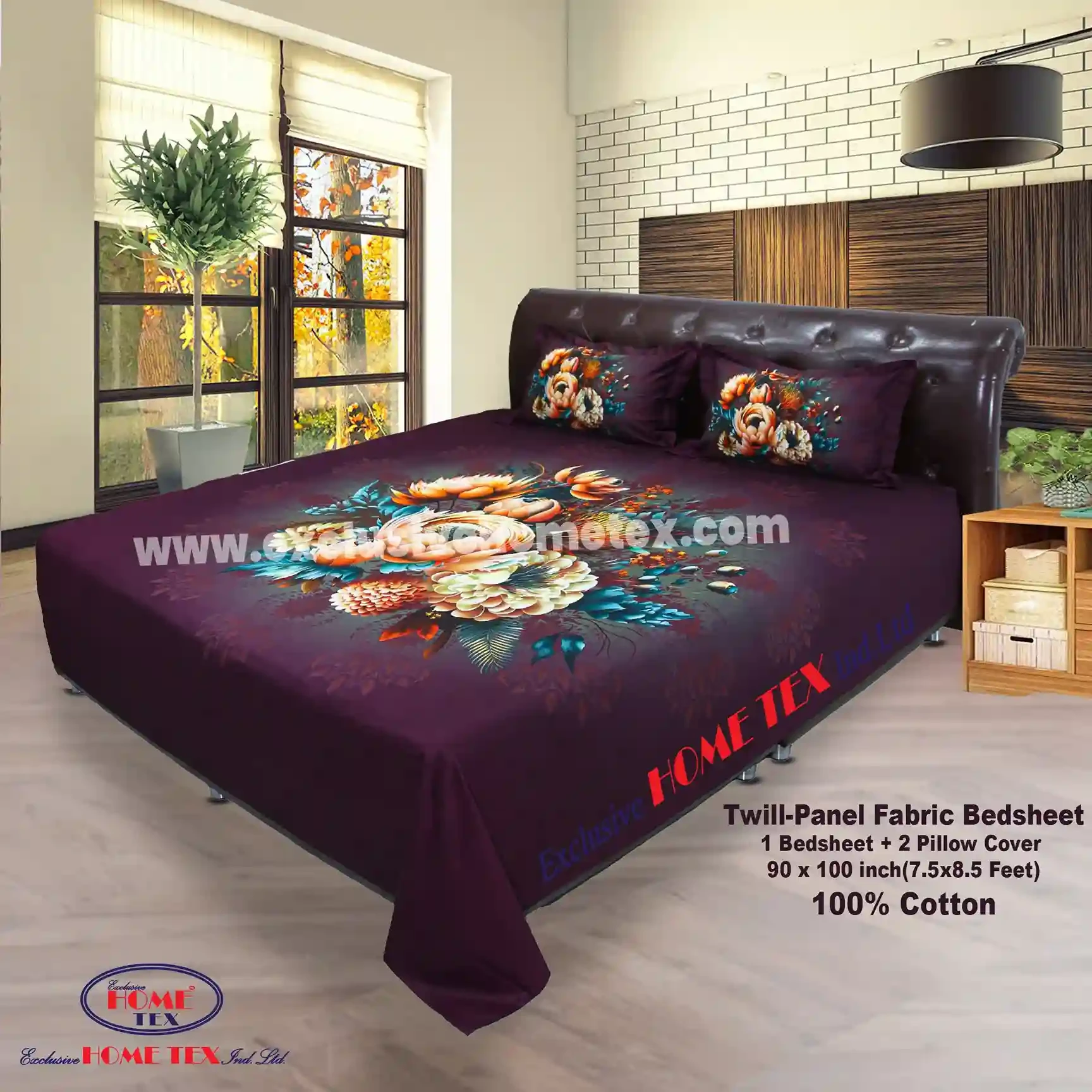 Twill-Panel Fabric Bedsheet (RTP)