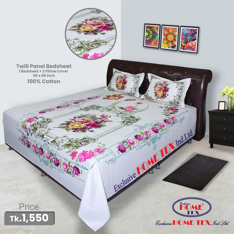 Twill-Panel Fabric Bedsheet (RTP)