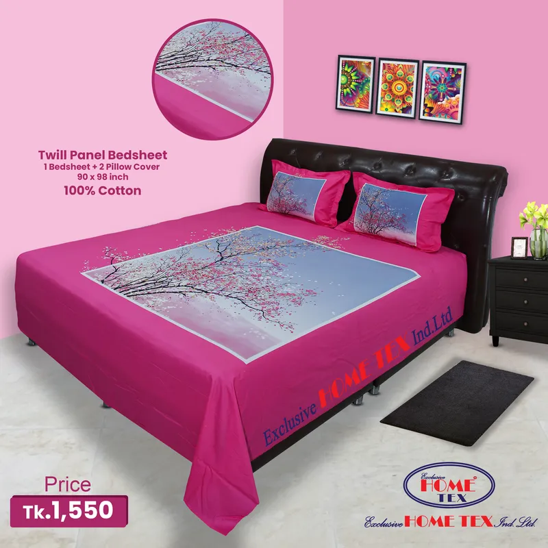 Twill-Panel Fabric Bedsheet (RTP)