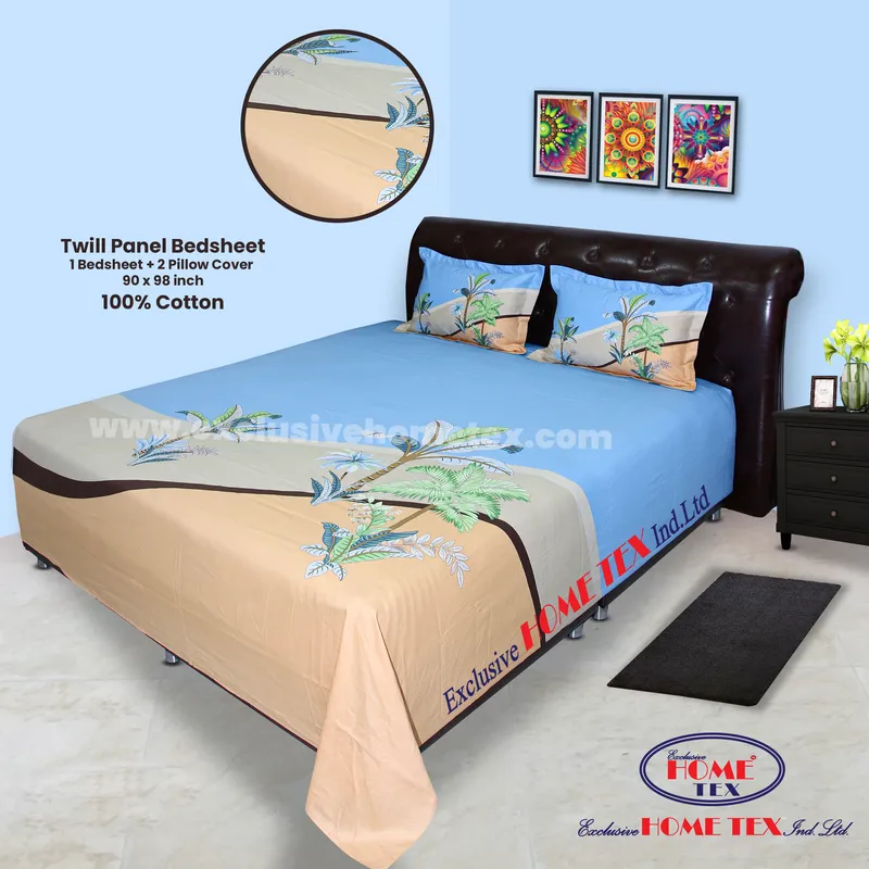 Twill-Panel Fabric Bedsheet (RTP)