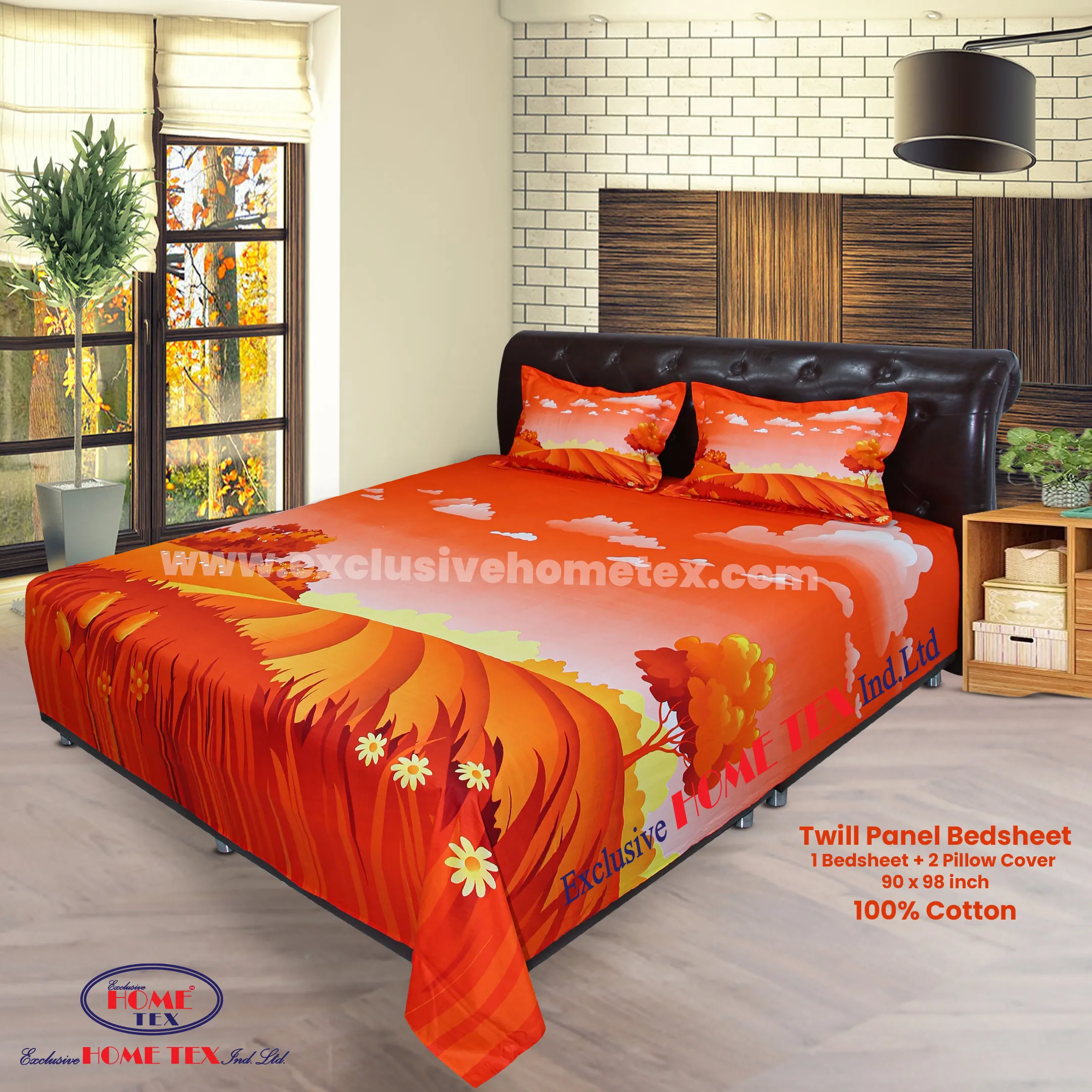 Twill-Panel Fabric Bedsheet (RTP)