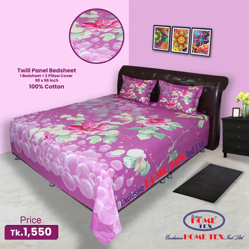 Twill-Panel Fabric Bedsheet (RTP)