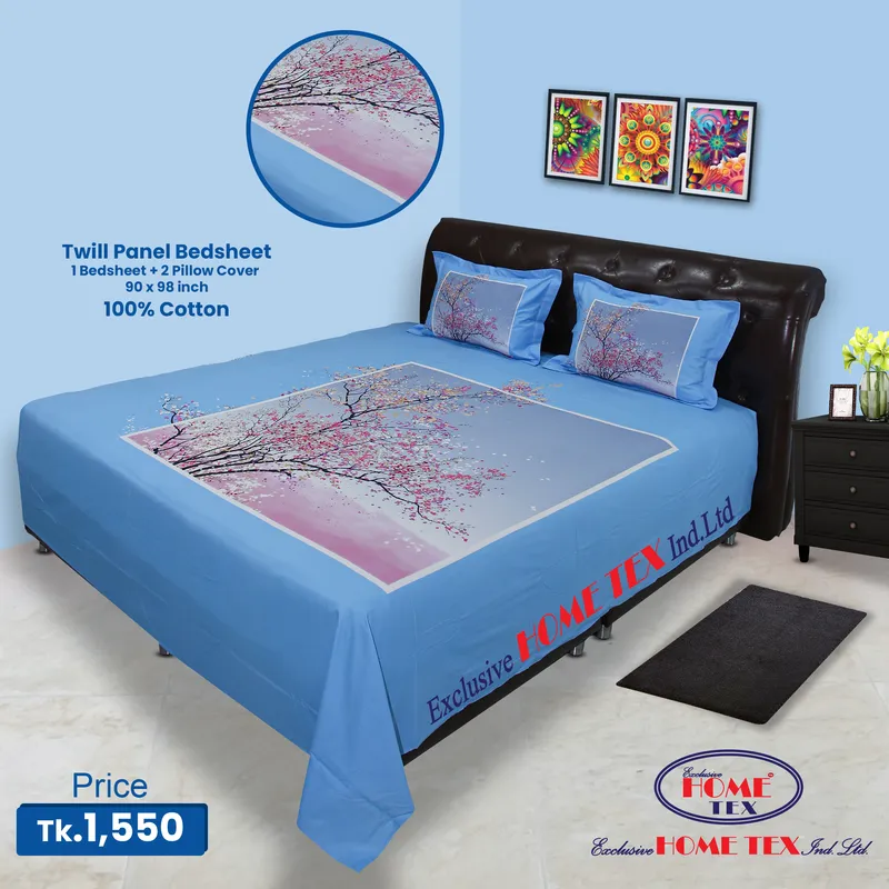 Twill-Panel Fabric Bedsheet (RTP)