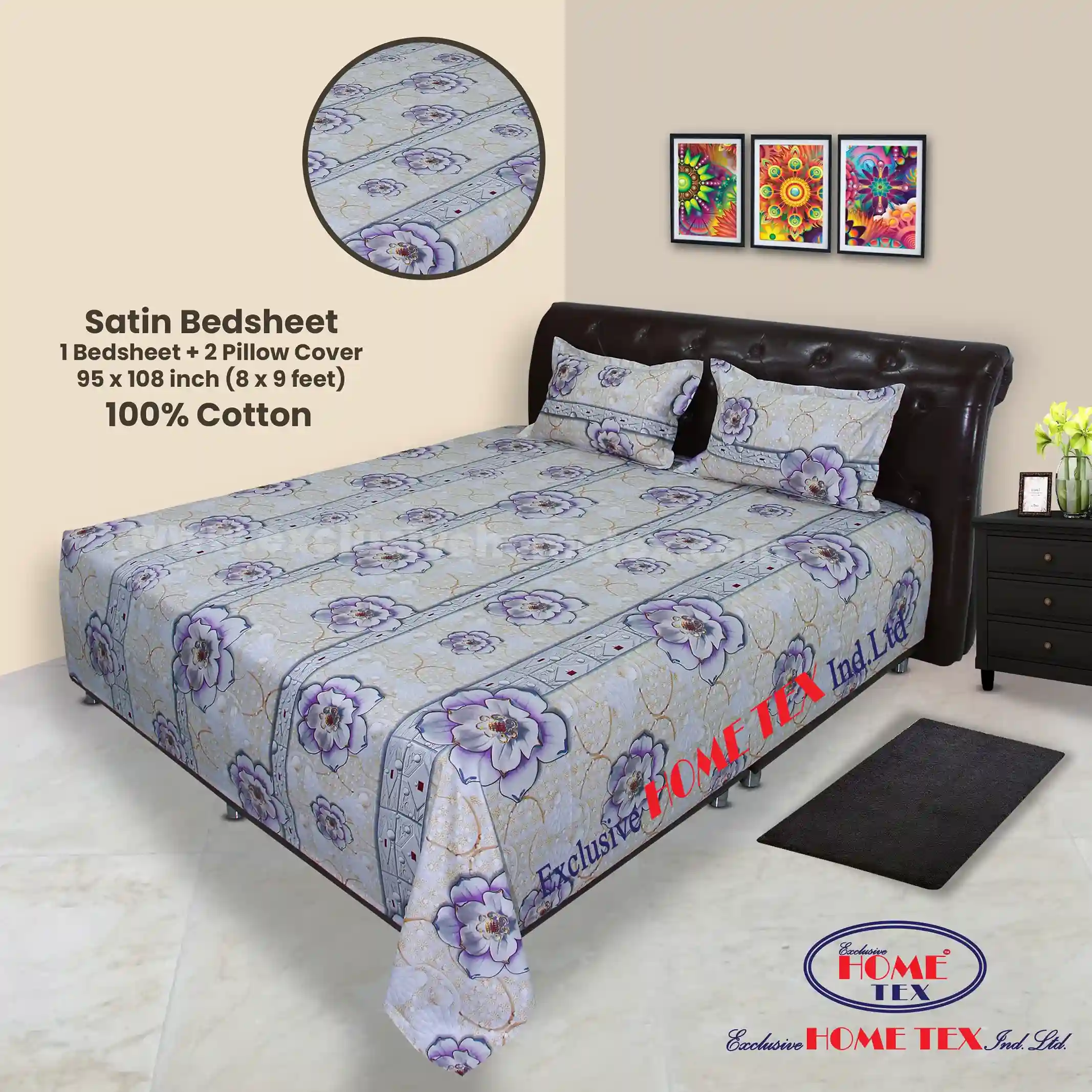 Shatin Fabric Bedsheet (VRS)