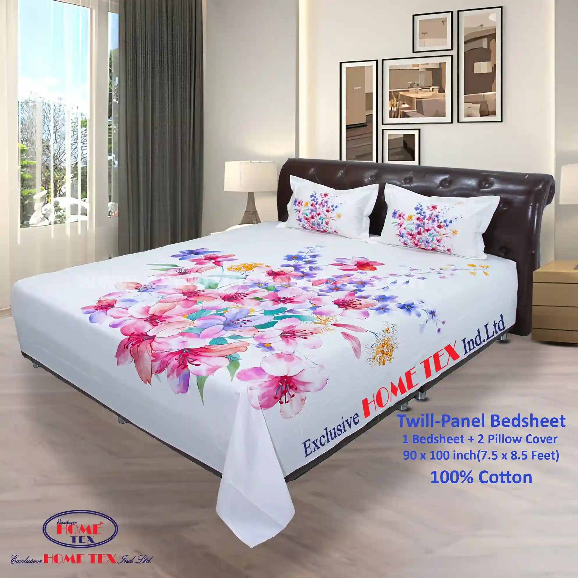 Twill-Panel Fabric Bedsheet (RTP)