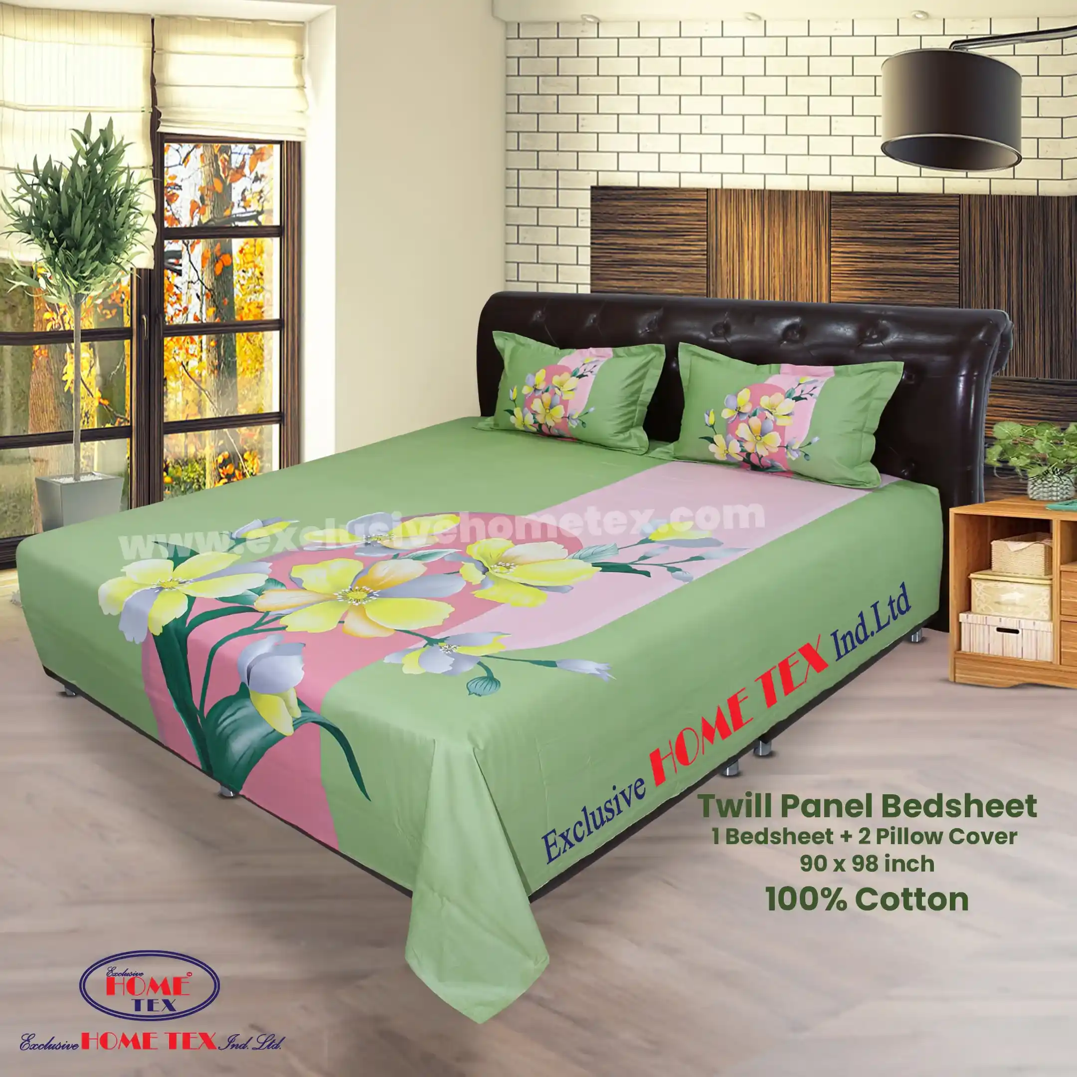 Twill-Panel Fabric Bedsheet (RTP)