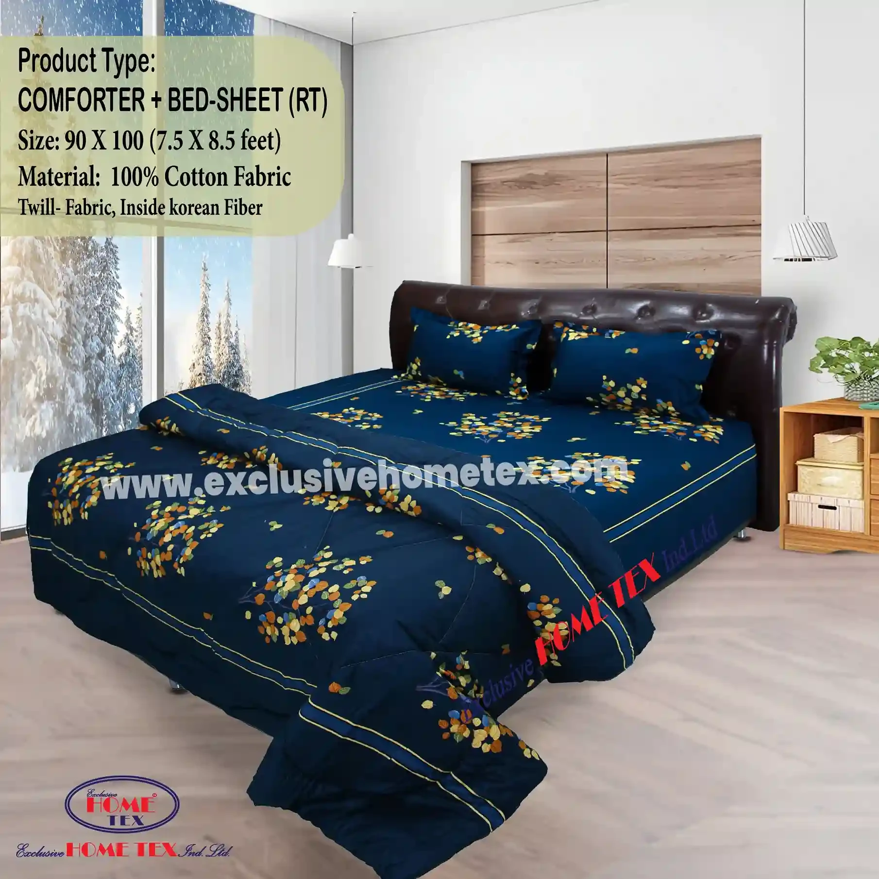 Twill Fabric Comforter + Bedsheet (RT)