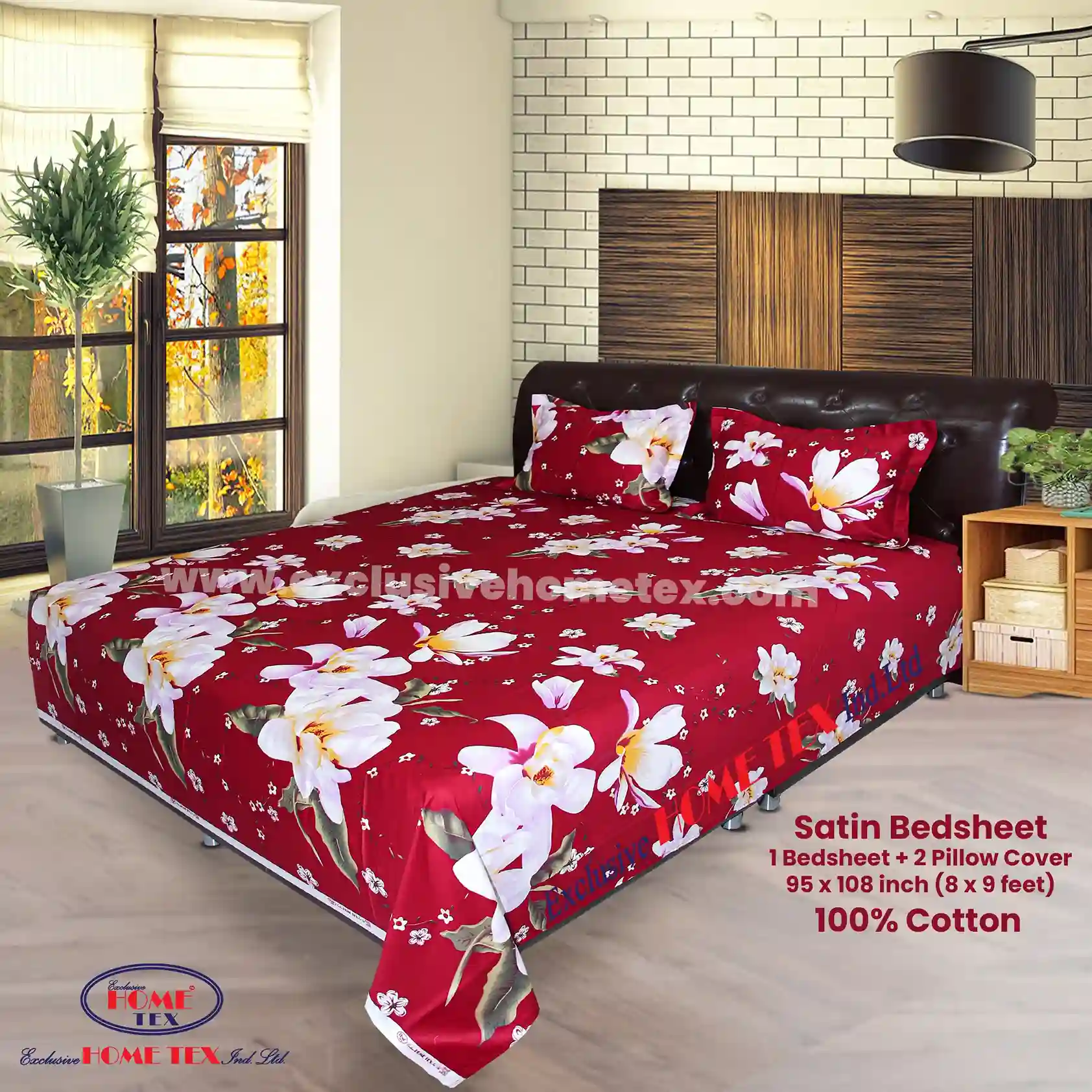 Satin Fabric Bedsheet (VRS)