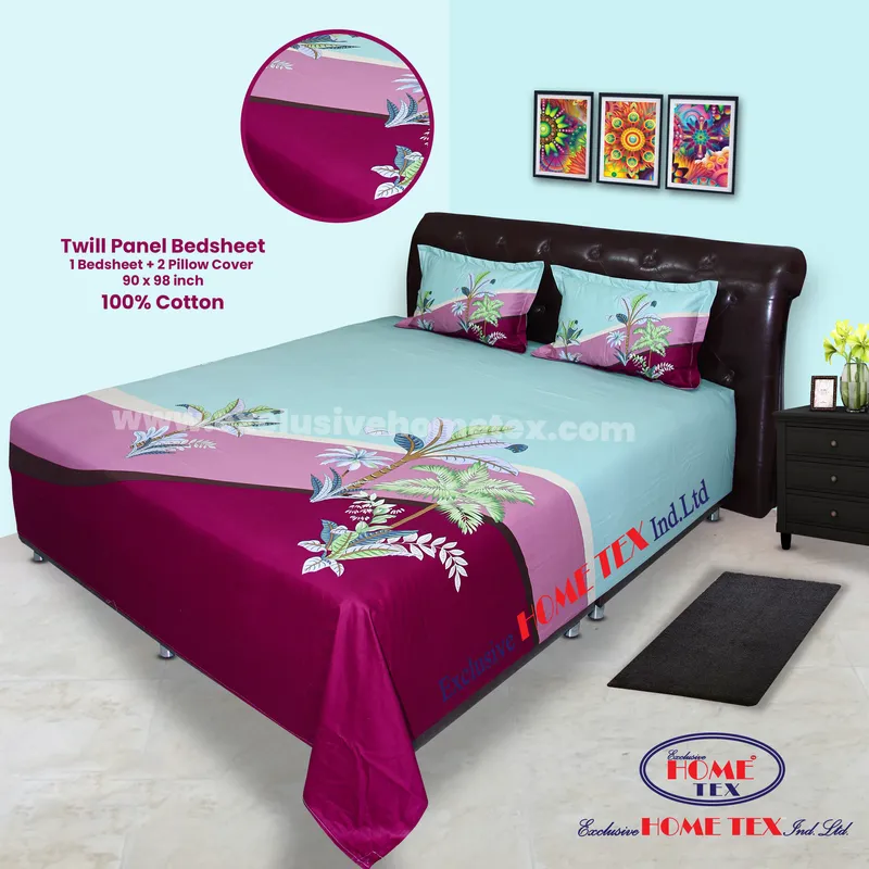 Twill-Panel Fabric Bedsheet (RTP)