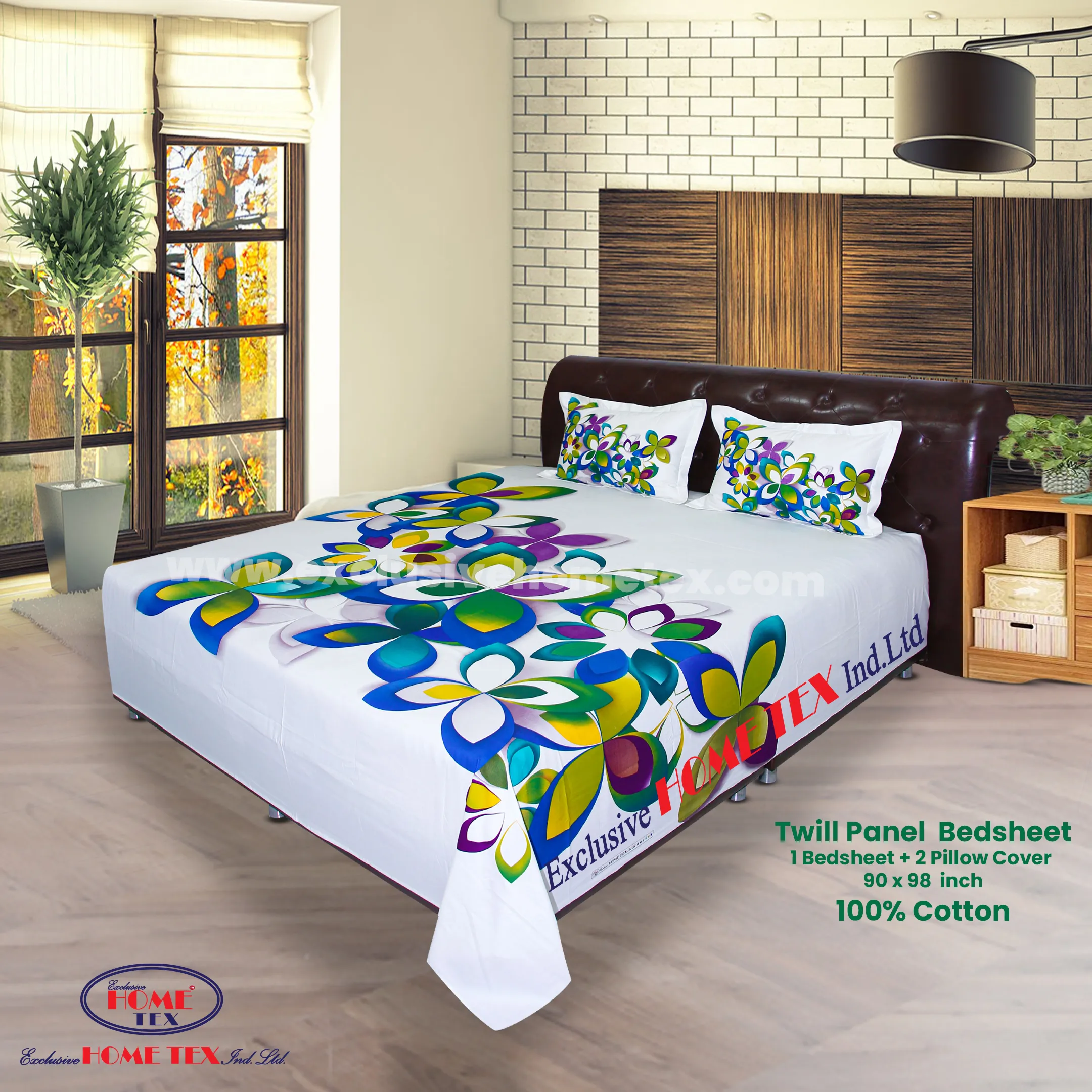 Twill-Panel Fabric Bedsheet (RTP)