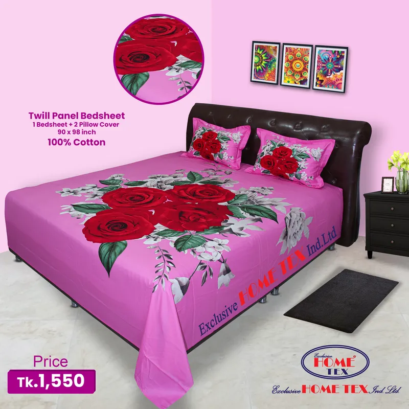 Twill-Panel Fabric Bedsheet (RTP)