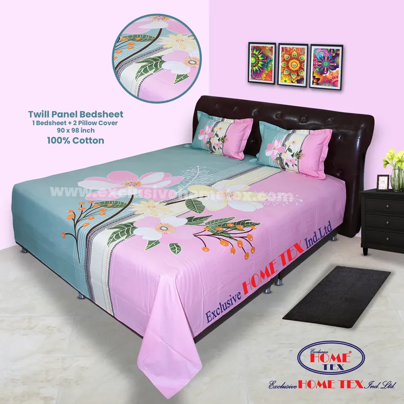 Twill-Panel Fabric Bedsheet (RTP)