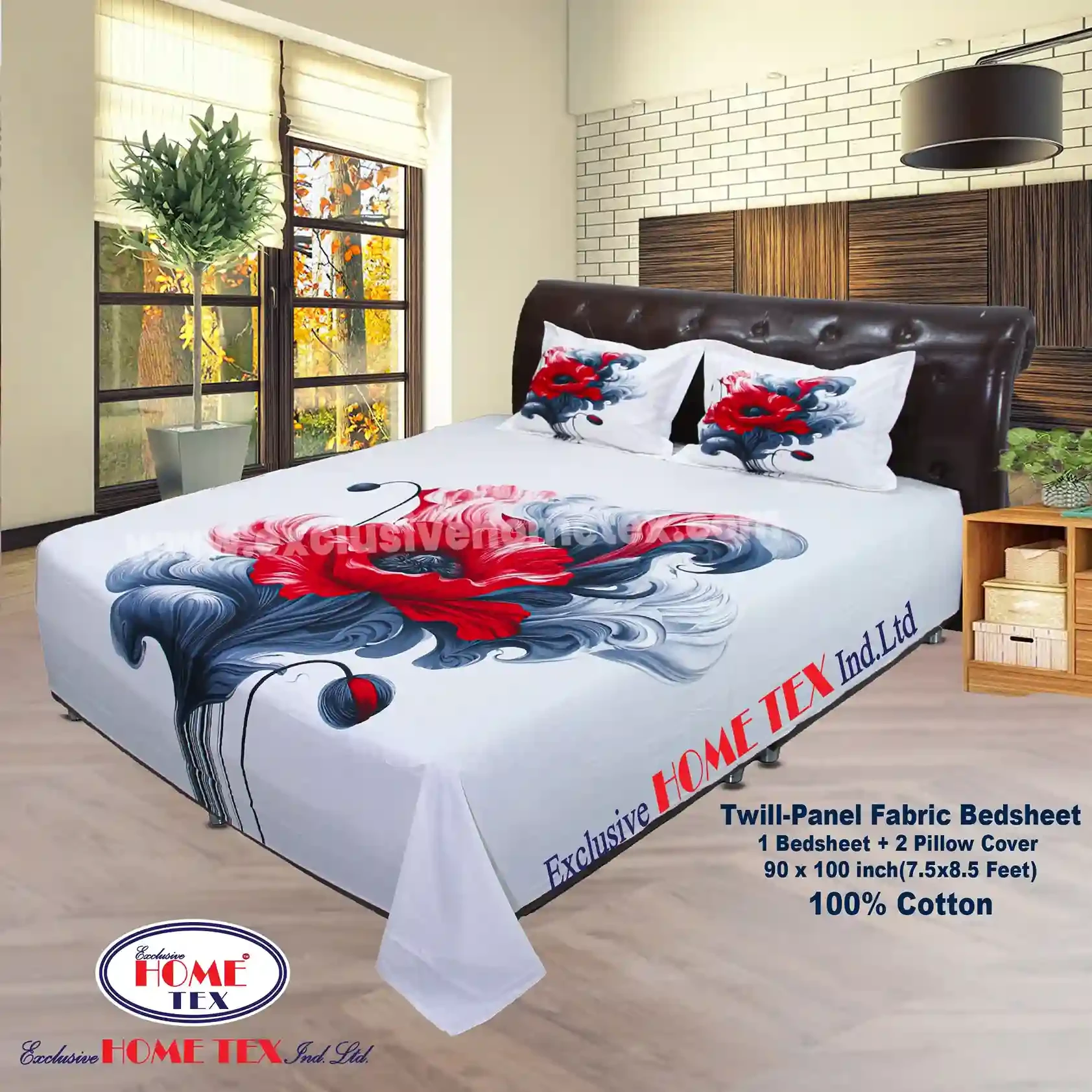 Twill-Panel Fabric Bedsheet (RTP)