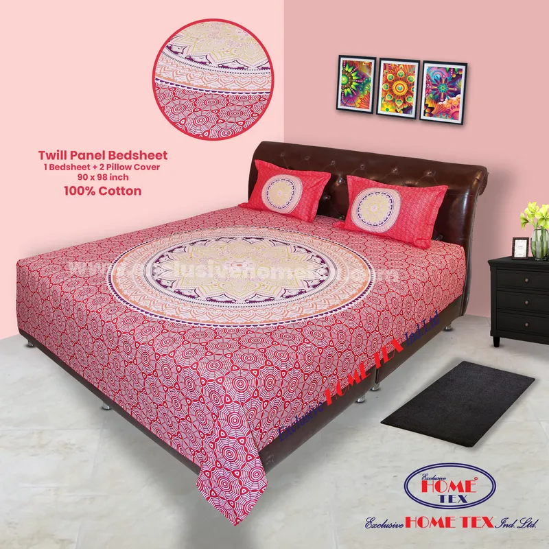 Twill-Panel Fabric Bedsheet (RTP)