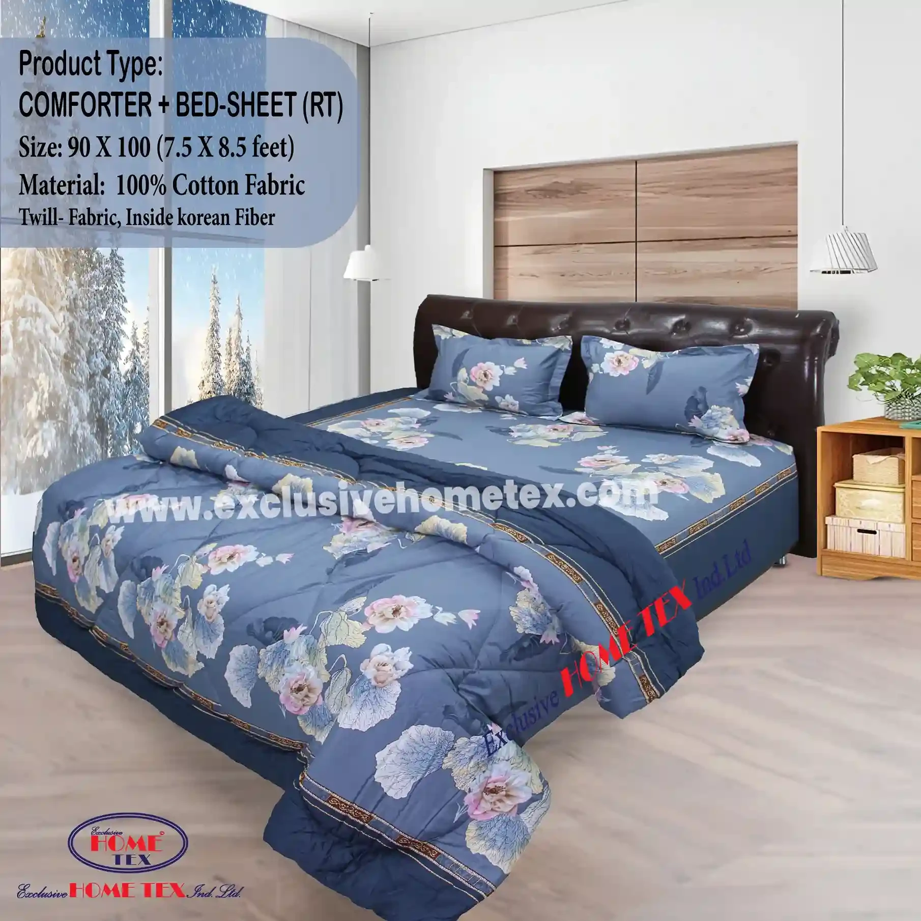 Twill Fabric Comforter + Bedsheet (RT)