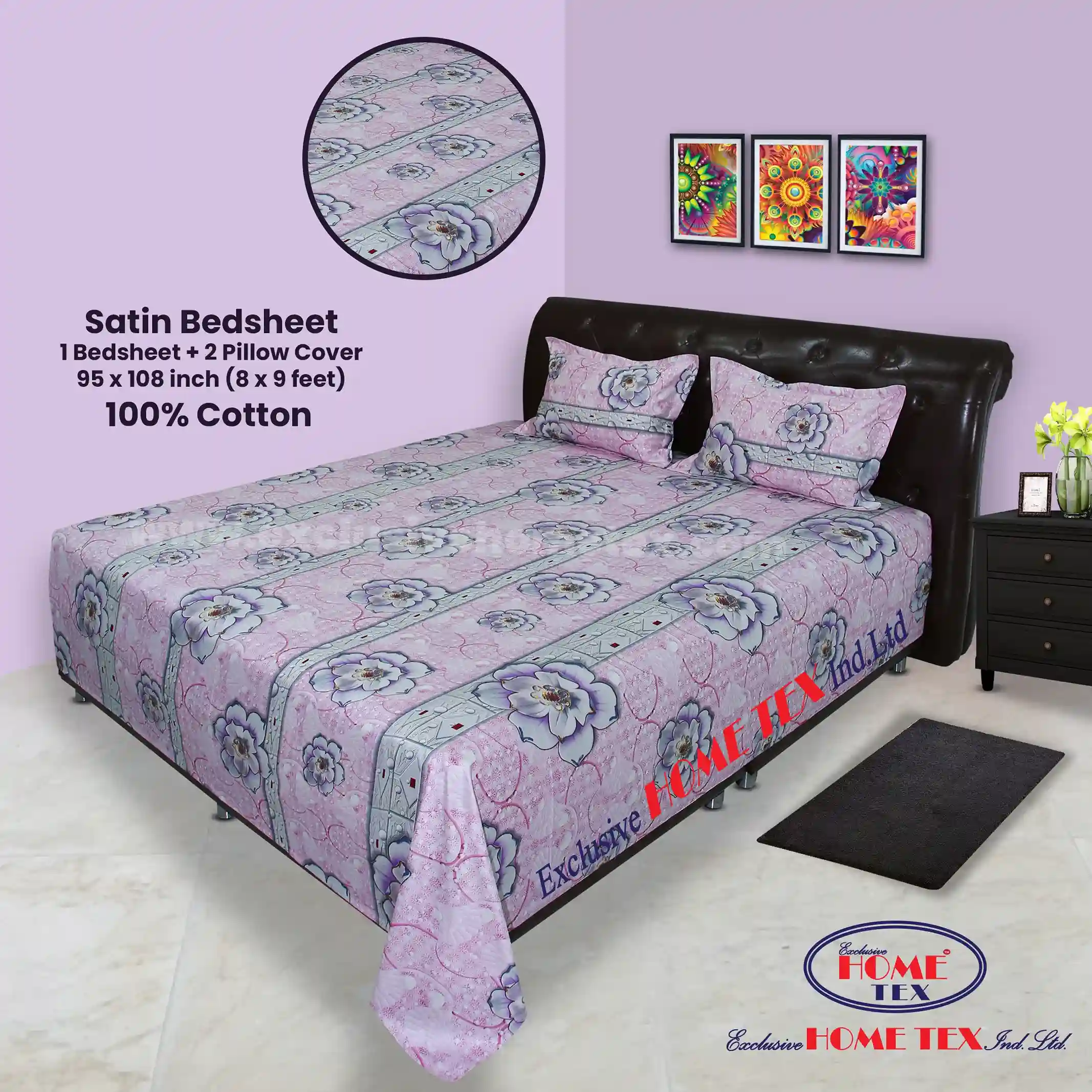 Shatin Fabric Bedsheet (VRS)