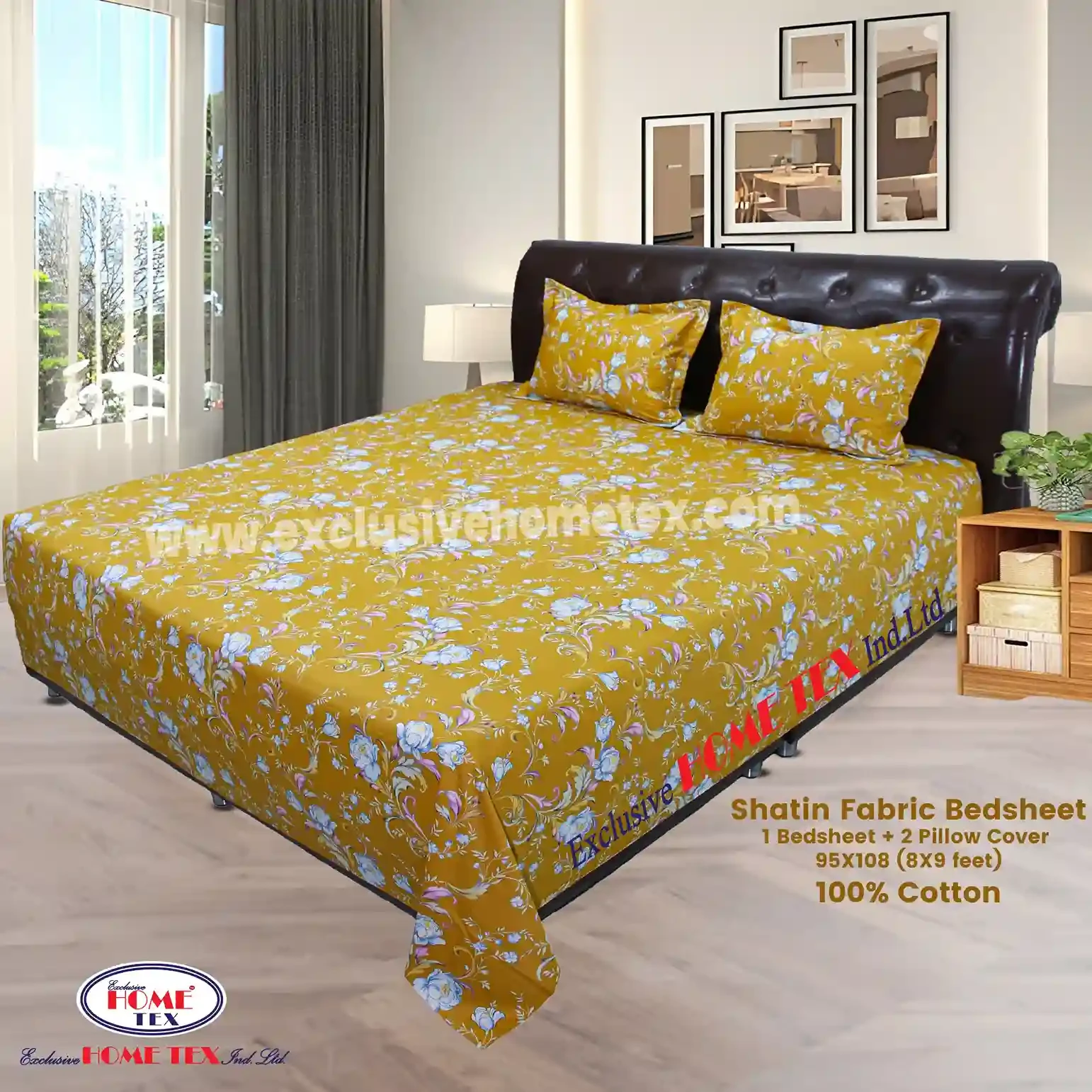Shatin Fabric Bedsheet (VRS)