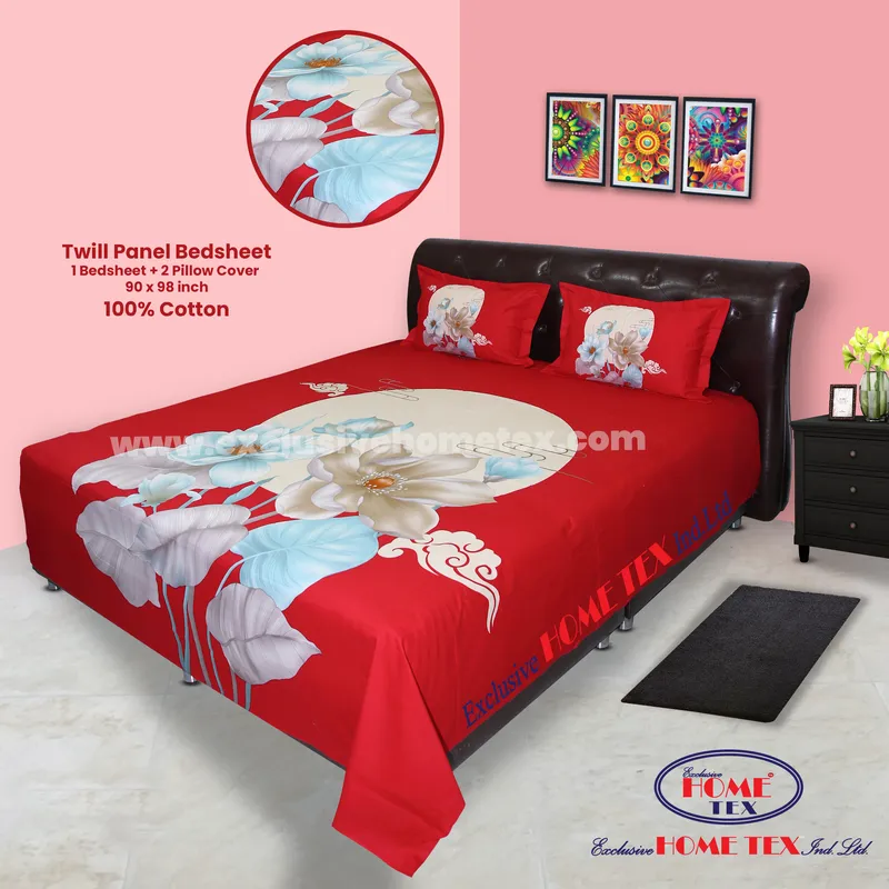 Twill-Panel Fabric Bedsheet (RTP)