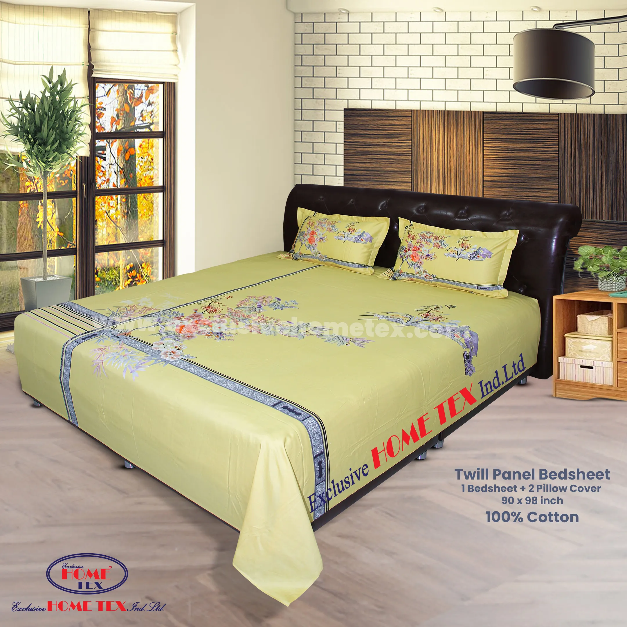 Twill-Panel Fabric Bedsheet (RTP)