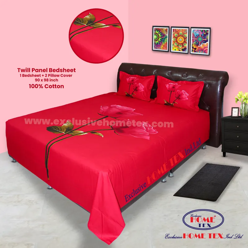 Twill-Panel Fabric Bedsheet (RTP)