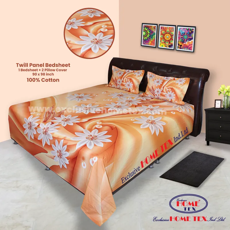 Twill-Panel Fabric Bedsheet (RTP)