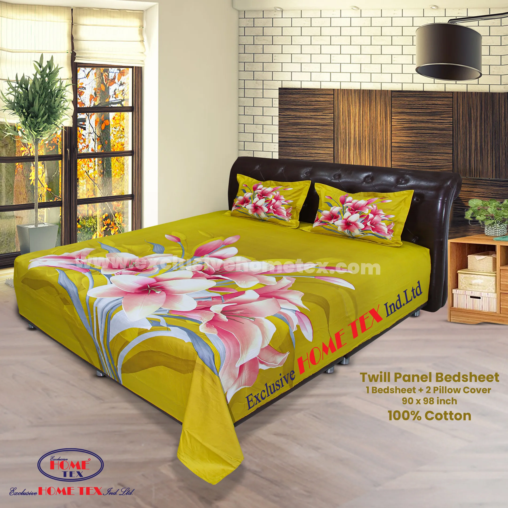 Twill-Panel Fabric Bedsheet (RTP)